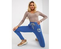 Dámské tepláky s potiskem MYRTLE tmavě modré Námořnická modrá, S