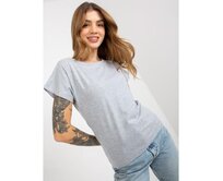 Dámské tričko s výstřihem PATRICIA šedé Šedá, L