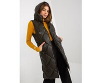 Dámská vesta z ekokůže MANDY khaki Khaki, L