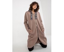 Dámská mikina s kapucí CIARA tmavě béžová Vícebarevný, L/XL