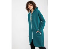 Dámská mikina na zip s kapucí STUNNING modrá Mořská, L/XL