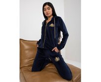 Dámský velurový komplet KATIE námořnicky modrý Námořnická modrá, L/XL