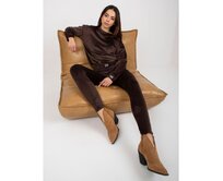 Dámská souprava s legínami ASPEN tmavě hnědá Hnědá, L/XL