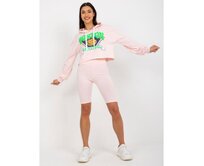 Dámský set s mikinou a límcem JACKIE světle růžový Růžová, Univerzální