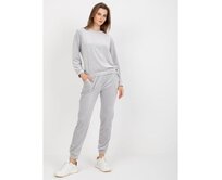 Dámský komplet s kalhotami Brenda RUE PARIS světle šedý Světle šedá, XL