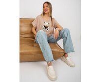 Dámská halenka s medvídkem BEARA béžová Béžová, Univerzální