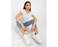 Dámská viskózová halenka SUBLEVEL bílá Bílá, XS