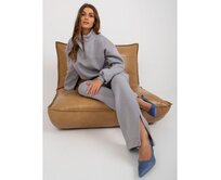 Dámská souprava tepláková basic s mikinou na zip LUCIE šedé Šedá, Univerzální