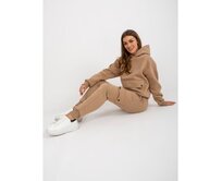 Dámská souprava s oversize střihem SANDRA tmavě béžová Vícebarevný, Univerzální