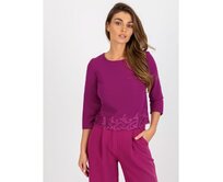 Dámská halenka s 3/4 rukávy IMMA fialová Fialová, 36