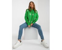 Dámská košile bez knoflíků s výšivkou oversize ZUZANA zelená Zelená, M