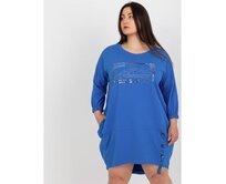 Dámské šaty plus size MILLIE tmavě modré Námořnická modrá, Univerzální