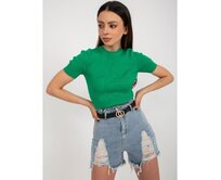 Dámské šortky s páskem JANAE modré Modrá, M