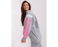 Dámská halenka oversize s nápisem SNOUVA šedá Šedá, S