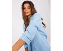 Dámské sako s 3/4 rukávy JESSICA světle modré Světle modrá, M/L