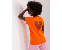 Dámská halenka s průhlednou vsadkou ELSA oranžová Oranžová, Univerzální