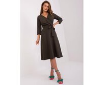 Dámské šaty s 3/4 rukávy NANCY khaki Khaki, 36