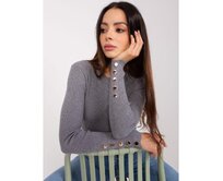 Dámský svetr bez rukávů ERA tmavě šedý Tmavě šedá, M/L