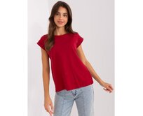 Dámské tričko BASIC FEEL GOOD bordó Kaštanová, XL
