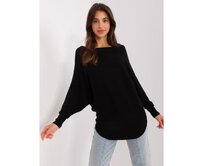 Dámský svetr nadměrné velikosti ETINIA černý Černá, M/L