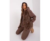 Dámská vesta s kapsami JINDRA hnědá Hnědá, L/XL