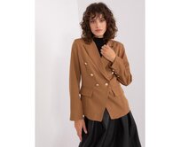 Dámská bunda s podšívkou OCH BELLA světle hnědá Hnědá, XL