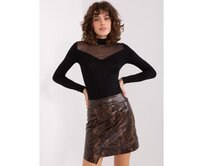 Dámská halenka s dlouhými rukávy BASIC FEEL GOOD černá Černá, XL