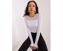 Dámská halenka s dlouhým rukávem BASIC FEEL GOOD bílá Bílá, S