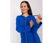 Dámská mikina na zip s kapucí IDA tmavě modrá Námořnická modrá, S/M