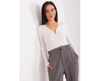 Dámská halenka pruhovaná BASIC FEEL GOOD ecru Ecru, S/M