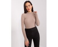 Dámská halenka BASIC FEEL GOOD tmavě béžová Vícebarevný, L/XL