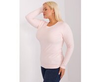 Dámská halenka plus size ve fitted střihu CIRA světle růžová Růžová, Univerzální