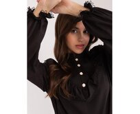 Dámská košile se stojáčkem YMA černá Černá, L/XL