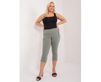 Dámské kalhoty plus size RYBA khaki Khaki, 48