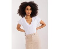 Dámské tričko BASIC FEEL GOOD s krátkým rukávem bílé Bílá, S/M