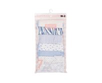 Dámské kalhotky s potiskem ecru-maroon 7-pack Kaštanová, XL
