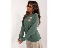 Dámská mikina s potiskem SUBLEVEL khaki Khaki, XS