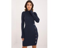 Dámské šaty ke kolenům námořnicky modré Námořnická modrá, L/XL