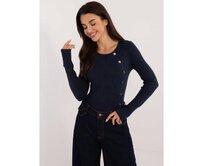Dámský svetr se směsí viskózy námořnicky modrý Námořnická modrá, L/XL