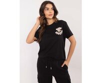 Khaki tričko s potiskem na zádech SUBLEVEL Černá, S