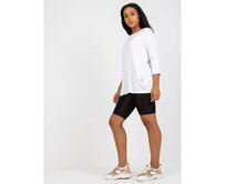 Dámská halenka plus size s 3/4 rukávy LONA bílá Bílá, Univerzální
