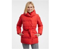 Červená dámská péřová bunda Červená, 40