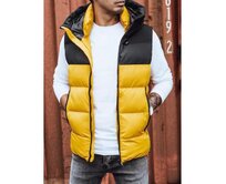 Pánská vesta prošívaná IMMA žlutá Žlutá, XL