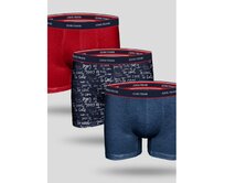 Pánské boxerky John Frank JF3BFG03 3Pack Vícebarevný, L