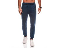 Pánské jednotné tepláky BASIC joggers - černé V6 EM-PABS-0108 Námořnická modrá, XL