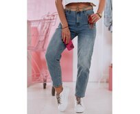 Dámské džínové kalhoty mom fit CASMOM Modrá, S
