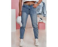 Dámské džínové kalhoty mom fit COMFYNIT Modrá, S