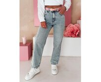 Dámské džíny mom fit MERTINE modré Modrá, s38