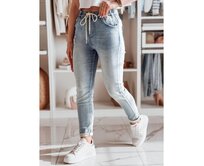 Dámské džínové kalhoty slim fit SEMIFIT Modrá, XS