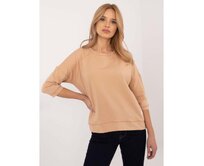 Základní blůza velbloudí barvy oversize Karamelová, S